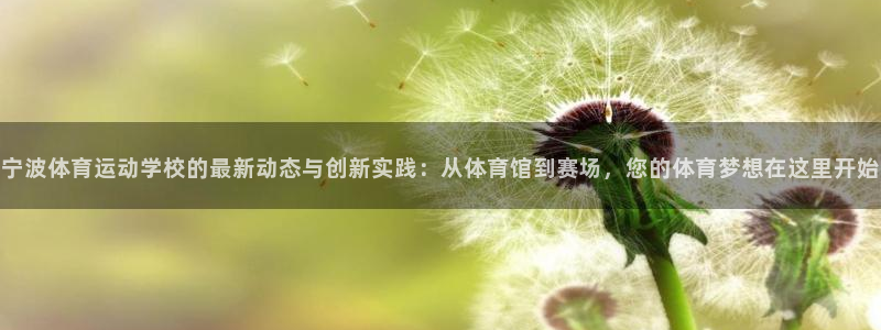 MK体育场：宁波体育运动学校的最新动态与创新实践：从体育馆到